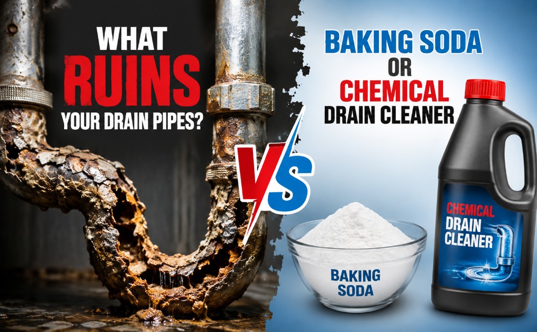 baking-soda-vs-chemical-drain-cleaner-for-clogged-drain-pipes-and-pipe-damage